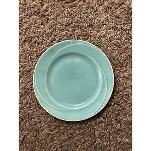 HOMER LAUGHLIN Serenade Pastel Turquoise Salad Plate 7.25" Mid-Century Vintage